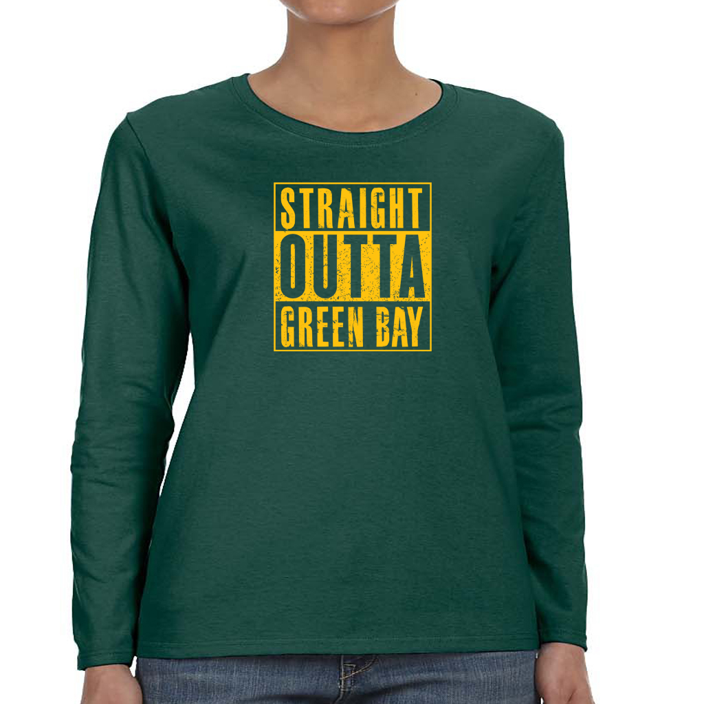 Straight Outta Green Bay Men’s Long Sleeve T-Shirt