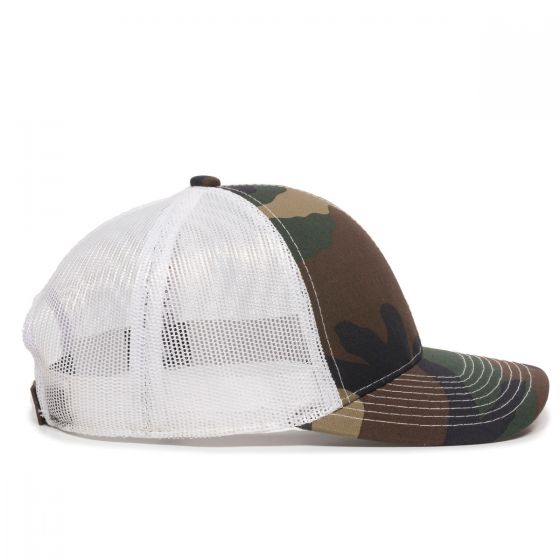 DHPF Camo- White Mesh Hat - Die Hard Packer Fan