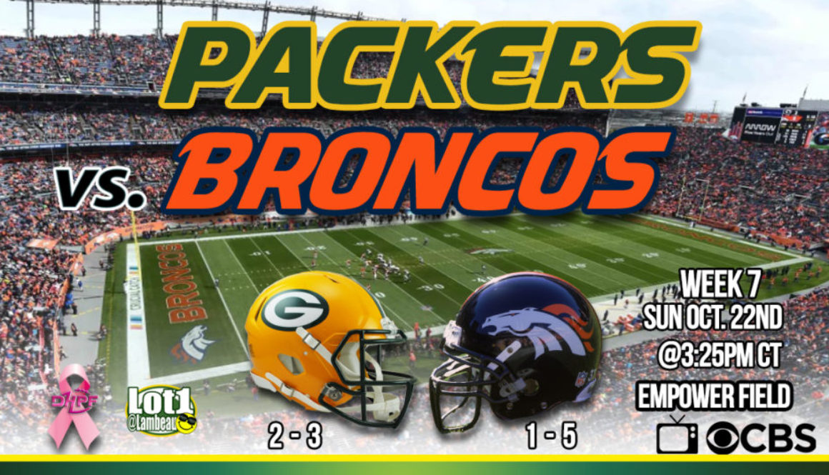 10-22-2023 V003 Grren Bay Packers vs Denver Broncos DHPF DIE HARD PACKER FAN