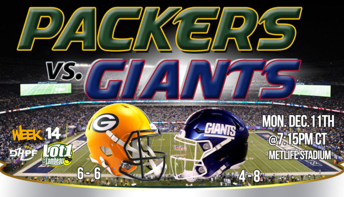 12-11-2023 V002 Green Bay Pakers vs New York Giants Week14 Greg Goshaw Pre-Game article DHPF DIE HARD PACKER FAN