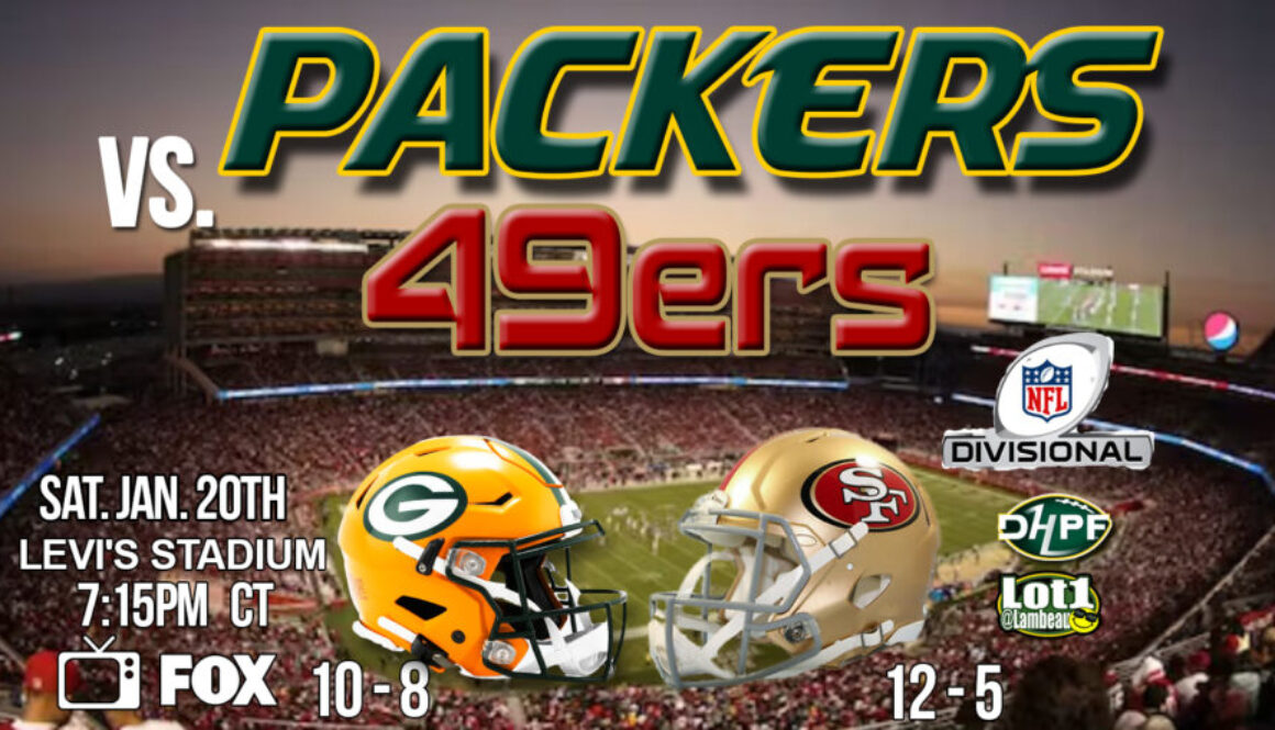 1-20-20241 V002 Green Bay Packers vs San Francisco 49ers Divisional Round Greg Goshaw Pre-game DHPF Die Hard Packer Fan