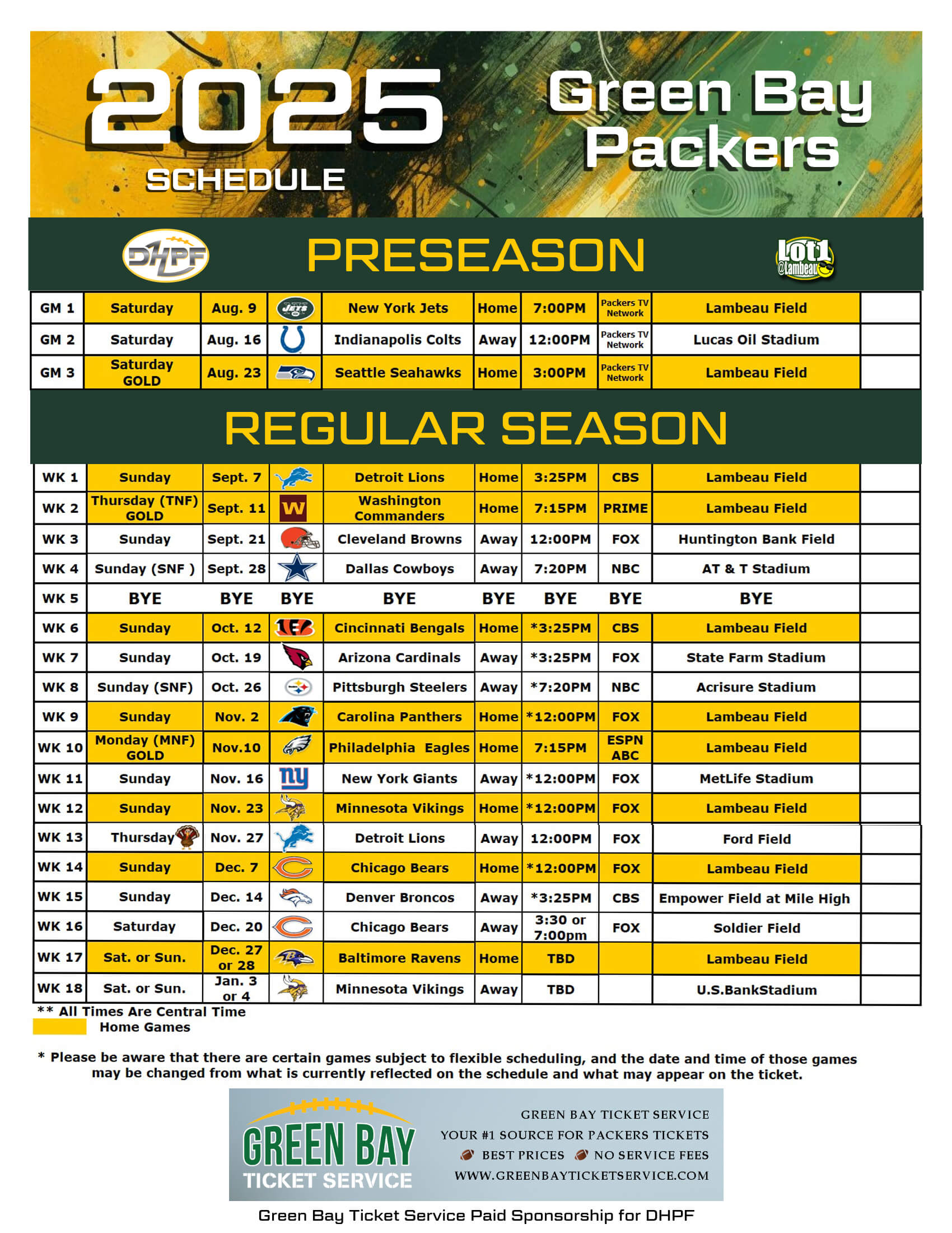 Die Hard Packer Fan Green Bay Packers 2025 Schedule Die Hard Packer Fan Green Bay Packers 2025 Schedule